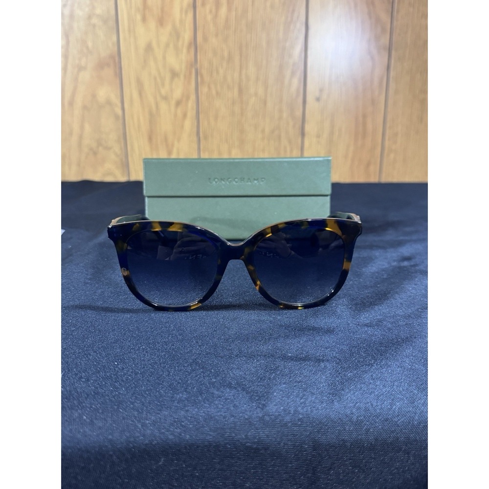 WOMENS NEW LONGCHAMP SUNGLASSES LO7315 TORTOUISE SHELL 54-19-145 HAVANA BLUE NWT